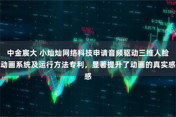 中金宸大 小灿灿网络科技申请音频驱动三维人脸动画系统及运行方法专利，显著提升了动画的真实感